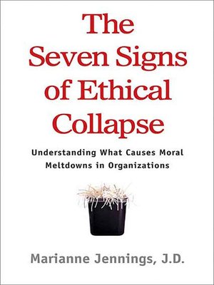 cover image of The Seven Signs of Ethical Collapse